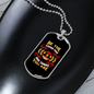 Be The Person Yellow Red Necklace Stainless Steel or 18k Gold Dog Tag 24" Chain-Express Your Love Gifts