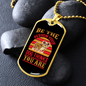 Be The Person Your Dog Thinks Necklace Stainless Steel or 18k Gold Dog Tag 24" Chain-Express Your Love Gifts