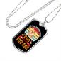 Be The Person Your Dogs Necklace Stainless Steel or 18k Gold Dog Tag 24" Chain-Express Your Love Gifts