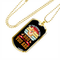 Be The Person Your Dogs Necklace Stainless Steel or 18k Gold Dog Tag 24" Chain-Express Your Love Gifts