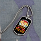 Be The Person Your Dogs Necklace Stainless Steel or 18k Gold Dog Tag 24" Chain-Express Your Love Gifts