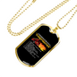 Be With Firefighter Reasons Necklace Stainless Steel or 18k Gold Dog Tag 24" Chain-Express Your Love Gifts