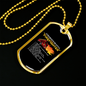 Be With Firefighter Reasons Necklace Stainless Steel or 18k Gold Dog Tag 24" Chain-Express Your Love Gifts