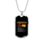 Be With Firefighter Reasons Necklace Stainless Steel or 18k Gold Dog Tag 24" Chain-Express Your Love Gifts