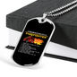 Be With Firefighter Reasons Necklace Stainless Steel or 18k Gold Dog Tag 24" Chain-Express Your Love Gifts