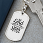 Be Your Everlasting Light Keychain Stainless Steel or 18k Gold Dog Tag Keyring-Express Your Love Gifts