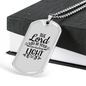 Be Your Everlasting Light Necklace Stainless Steel or 18k Gold Dog Tag 24" Chain-Express Your Love Gifts