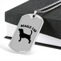 Beagle Cab Necklace Stainless Steel or 18k Gold Dog Tag 24" Chain-Express Your Love Gifts