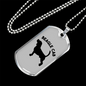Beagle Cab Necklace Stainless Steel or 18k Gold Dog Tag 24" Chain-Express Your Love Gifts