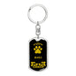 Beagle Dad Keychain Stainless Steel or 18k Gold-Express Your Love Gifts