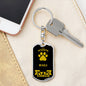 Beagle Dad Keychain Stainless Steel or 18k Gold-Express Your Love Gifts