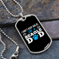 Beagle Dad Necklace Stainless Steel or 18k Gold Dog Tag 24" Chain-Express Your Love Gifts