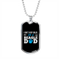 Beagle Dad Necklace Stainless Steel or 18k Gold Dog Tag 24" Chain-Express Your Love Gifts