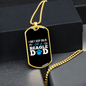 Beagle Dad Necklace Stainless Steel or 18k Gold Dog Tag 24" Chain-Express Your Love Gifts