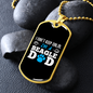 Beagle Dad Necklace Stainless Steel or 18k Gold Dog Tag 24" Chain-Express Your Love Gifts