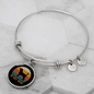Beagle Dog Mom Bracelet Stainless Steel or 18k Gold Circle Bangle-Express Your Love Gifts