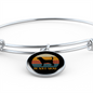 Beagle Dog Mom Bracelet Stainless Steel or 18k Gold Circle Bangle-Express Your Love Gifts