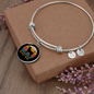 Beagle Dog Mom Bracelet Stainless Steel or 18k Gold Circle Bangle-Express Your Love Gifts