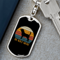 Beagle Dog Mom Keychain Stainless Steel or 18k Gold Dog Tag Keyring-Express Your Love Gifts