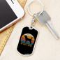 Beagle Dog Mom Keychain Stainless Steel or 18k Gold Dog Tag Keyring-Express Your Love Gifts