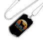 Beagle Dog Mom Necklace Stainless Steel or 18k Gold Dog Tag 24" Chain-Express Your Love Gifts