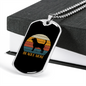 Beagle Dog Mom Necklace Stainless Steel or 18k Gold Dog Tag 24" Chain-Express Your Love Gifts