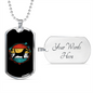 Beagle Dog Necklace Stainless Steel or 18k Gold Dog Tag 24" Chain-Express Your Love Gifts