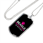 Beagle Make Me Happy Necklace Stainless Steel or 18k Gold Dog Tag 24" Chain-Express Your Love Gifts