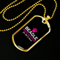 Beagle Make Me Happy Necklace Stainless Steel or 18k Gold Dog Tag 24" Chain-Express Your Love Gifts