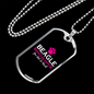 Beagle Make Me Happy Necklace Stainless Steel or 18k Gold Dog Tag 24" Chain-Express Your Love Gifts