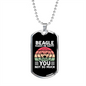 Beagle Makes Me Better Necklace Stainless Steel or 18k Gold Dog Tag 24" Chain-Express Your Love Gifts