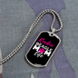 Beagle Mom Life Necklace Stainless Steel or 18k Gold Dog Tag 24" Chain-Express Your Love Gifts