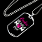 Beagle Mom Life Necklace Stainless Steel or 18k Gold Dog Tag 24" Chain-Express Your Love Gifts