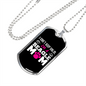 Beagle Mom Necklace Stainless Steel or 18k Gold Dog Tag 24" Chain-Express Your Love Gifts