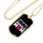 Beagle Mom Necklace Stainless Steel or 18k Gold Dog Tag 24" Chain-Express Your Love Gifts