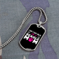 Beagle Mom Necklace Stainless Steel or 18k Gold Dog Tag 24" Chain-Express Your Love Gifts