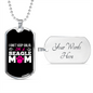 Beagle Mom Necklace Stainless Steel or 18k Gold Dog Tag 24" Chain-Express Your Love Gifts