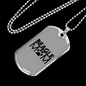 Beagle Mom Paw Plain Necklace Stainless Steel or 18k Gold Dog Tag 24" Chain-Express Your Love Gifts
