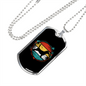 Beagle Necklace Stainless Steel or 18k Gold Dog Tag 24" Chain-Express Your Love Gifts