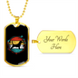 Beagle Necklace Stainless Steel or 18k Gold Dog Tag 24" Chain-Express Your Love Gifts