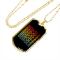Beagle Retro Necklace Stainless Steel or 18k Gold Dog Tag 24" Chain-Express Your Love Gifts