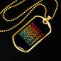 Beagle Retro Necklace Stainless Steel or 18k Gold Dog Tag 24" Chain-Express Your Love Gifts