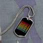 Beagle Retro Necklace Stainless Steel or 18k Gold Dog Tag 24" Chain-Express Your Love Gifts