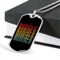Beagle Retro Necklace Stainless Steel or 18k Gold Dog Tag 24" Chain-Express Your Love Gifts