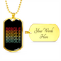 Beagle Retro Necklace Stainless Steel or 18k Gold Dog Tag 24" Chain-Express Your Love Gifts