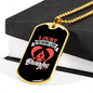 Beagles Love Necklace Stainless Steel or 18k Gold Dog Tag 24" Chain-Express Your Love Gifts