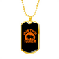 Bear Hunting Tourism Necklace Stainless Steel or 18k Gold Dog Tag 24"-Express Your Love Gifts