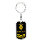 Bearded Collie Keychain Stainless Steel or 18k Gold-Express Your Love Gifts