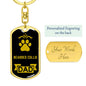 Bearded Collie Keychain Stainless Steel or 18k Gold-Express Your Love Gifts
