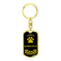 Bearded Collie Keychain Stainless Steel or 18k Gold-Express Your Love Gifts